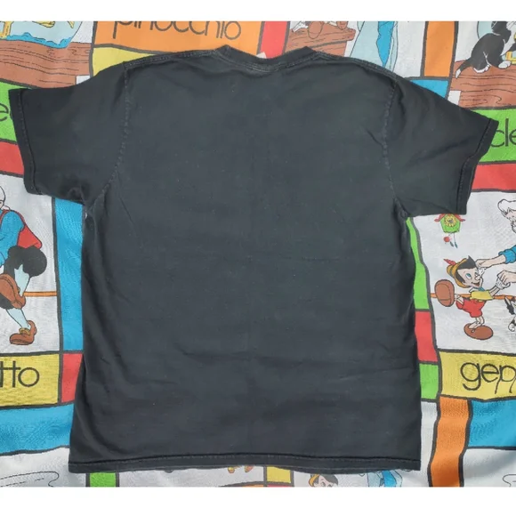 Vintage Y2K Nike Swoosh t shirt essential silver tag large black faded - Picture 4 of 4